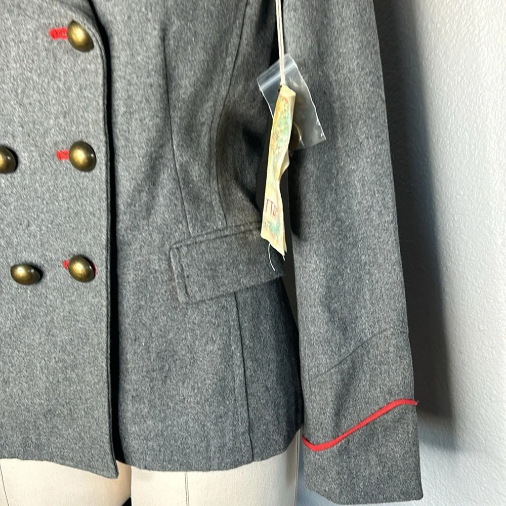 Aratta Silent Journey double breasted wool pea coat - Picture 3 of 9